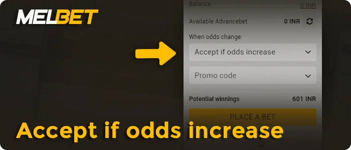 Agree with the betting changes in the MelBet coupon